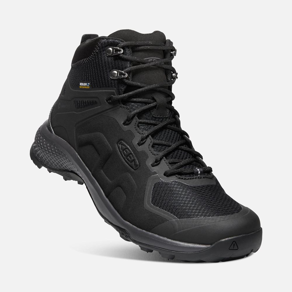 Botas de Seguridad Keen Mexico Negros - Hombre Explore Waterproof - ZV8953476